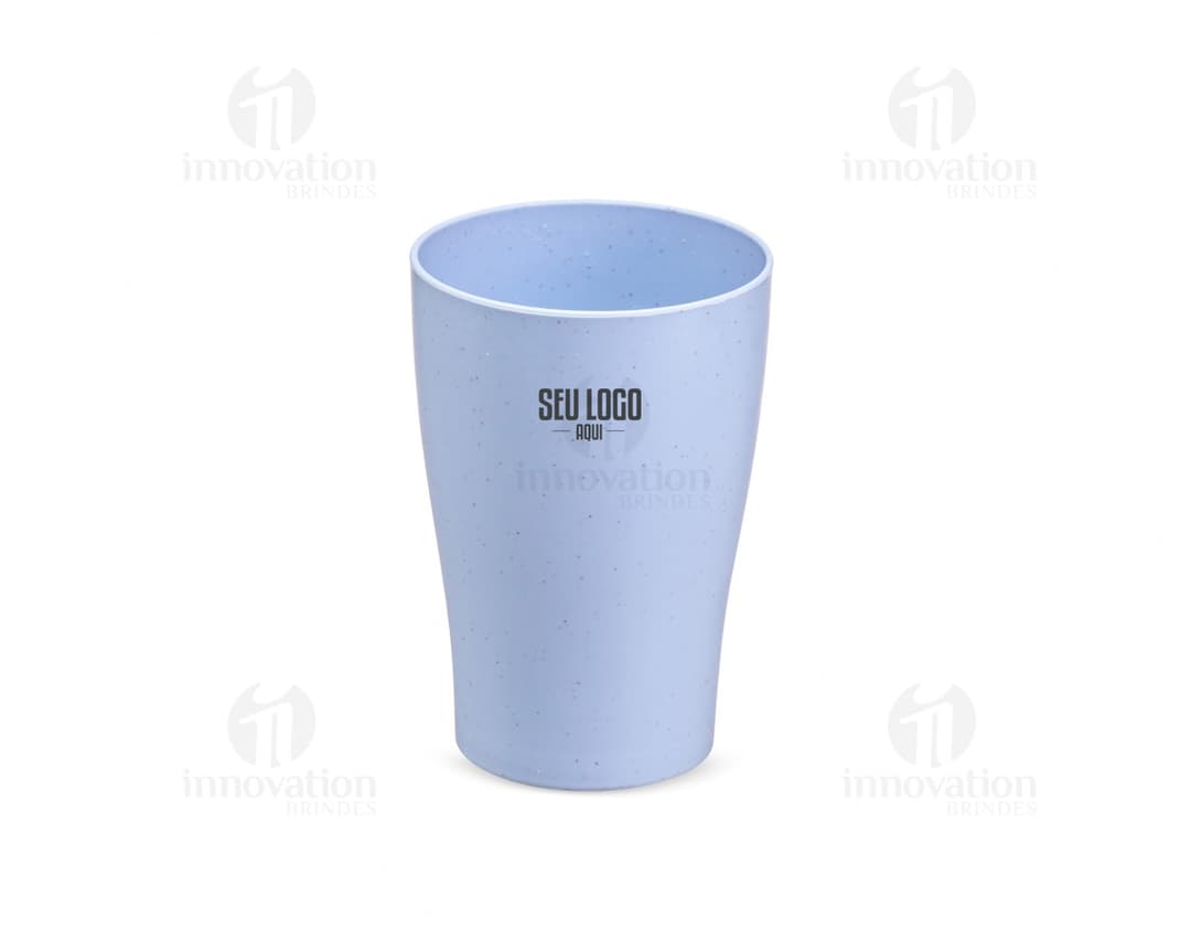 Copo de palha de trigo de 310ml, ecologicamente correto e sustentável.