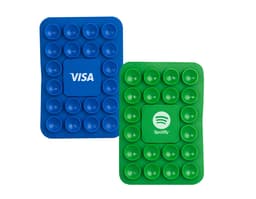 Ventosa para Celular em cor preta, utilizada para fixar o celular em superfícies lisas e facilitar a visualização de