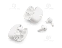 Fone de ouvido wireless na cor preta com design moderno e elegante.