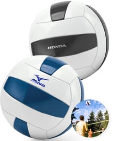 Bola de vôlei em PVC com design 3D, símbolo de um esporte de equipe e competição internacional. A bola possui detalhes
