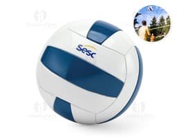 Bola de vôlei em PVC com design 3D, símbolo de um esporte de equipe e competição internacional. A bola possui detalhes