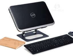 Suporte metálico para celular com rotação de 360º.