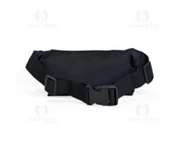 Pochete esportiva lycra preta de couro para transporte de objetos durante atividades esportivas, feita de material resistente