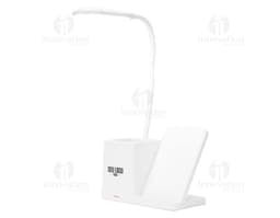 Luminária LED Multifuncional: Imagem de papel em branco, com design vazio de escritório contendo elementos gráficos como