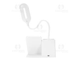 Luminária LED Multifuncional: Imagem de papel em branco, com design vazio de escritório contendo elementos gráficos como
