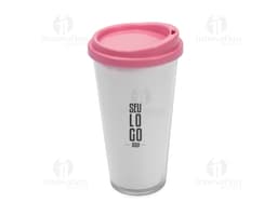 Copo plástico duplo de 400ml.