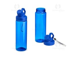 Squeeze Plástico 700ml de cor azul com tampa rosqueável.