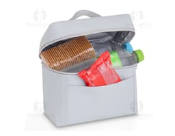 Bolsa Térmica PU 4 Litros em cor preta, design compacto e alça para transporte.