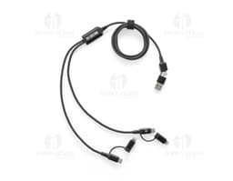 BERTOZZI Cabo USB superrápido 6 em 1 em alumínio 20 reciclado e PET 4 reciclado permitindo a tranferência de dados