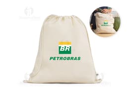 BELIZE Sacola tipo mochila 100 algodão orgânico 140 gm²