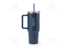 JOYNER XL Copo de viagem de grande dimensão em aço inoxidável 91 reciclado com parede dupla isolada a vácuo e acabamento em