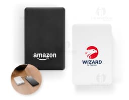 LATTES Bateria portátil em ABS 100 reciclado com cabo integrado e capacidade de 10 00 mAh