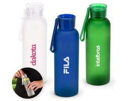 CARGNIN Squeeze esportiva em PET 100 reciclado com acabamento fosco 600 mL