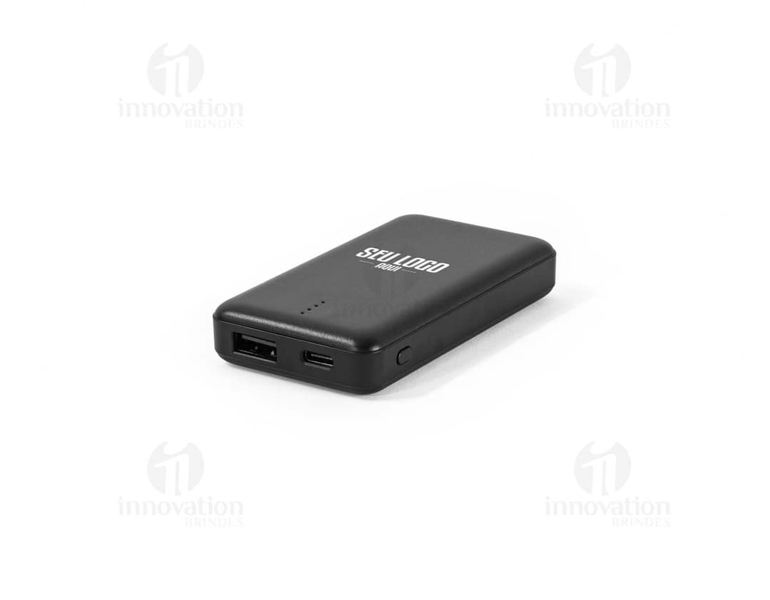 SHERYL Bateria portátil em ABS 100 reciclado e capacidade de 4000 mAh