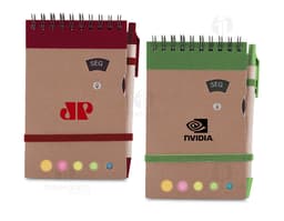 Mini caderno com caneta