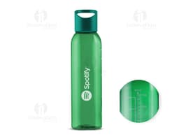 Garrafa plástica transparente de 700ml com tampa, ideal para armazenar líquidos como água, sucos ou outras bebidas. A garrafa
