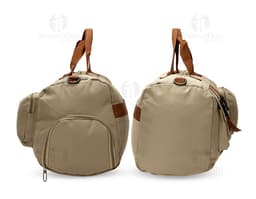 Mala Oxford 23L em couro preto, moderna e elegante, com alça de mão e alça para as costas, ideal para viagens e estilo