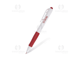 Caneta plástica com design moderno e cores vibrantes, ideal para uso no escritório, escola ou em casa. Perfeita para
