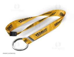 Cordão para crachá com trava 85cm x 2cm - Prático e seguro para o seu dia a dia! Com design moderno e funcional, este cordão